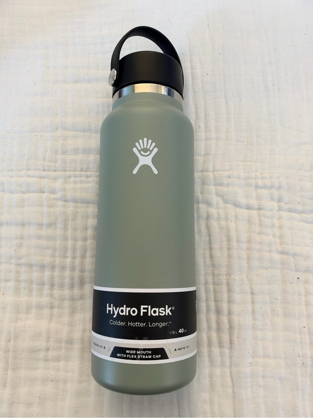 NWT Hydro Flask 40 oz Wide Mouth with Flex Straw Cap